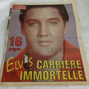 Le Journal de Québec, Saturday, August 9, 1997 Special Elvis section